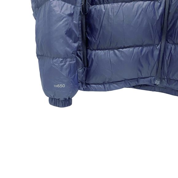 Eddie Bauer | Men’s Wide Channel Hooded Down Jacket EB650, Size XXL, Navy Blue - Picture 4 of 12